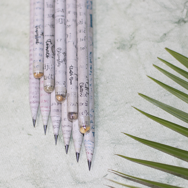 Plantable Newspaper Pencils